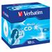 Verbatim CD-R, 43365, MusicLife PLUS, 10-pack, 700MB, 24x, 80min., 12cm, bez možnosti potlače, jewe