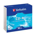 Verbatim CD-R, 43415, DataLife, 10-pack, 700MB, Extra Protection, 52x, 80min., 12cm, bez možnosti p
