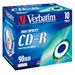 Verbatim CD-R, 43428, DataLife, 10-pack, 800MB, Extra Protection, 40x, 90min., 12cm, bez možnosti p