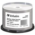 Verbatim CD-R, 43718, Thermal Surface For Rimage Prism, 100 ks, 700MB, 52x, cake box, pre archiváci