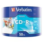 VERBATIM CD-R (50-pack)Spindle/Extra Protection Datalife Inkjet Printable Wrap /52x/700MB WRAP 43794