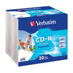 Verbatim - CD-R 700MB 52x Printable Slim Box 20ks 43424