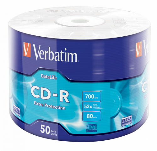 Verbatim CD-R [ spindle 50 | 700MB | 52x | DataLife EXTRA PROTECTION ] 43787
