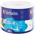 Verbatim CD-R [ spindle 50 | 700MB | 52x | INKJET PRINTABLE ] 43794
