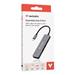 VERBATIM Dokovací stanice USB-C, 6v1, HDMI, USB-C PD, USB 3.0, USB 2.0, SD a microSD, šedá 32156