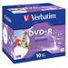 Verbatim DVD+R, 43508, DataLife PLUS, 10-pack, 4.7GB, 16x, 12cm, General, Advanced Azo+, jewel box,