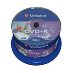Verbatim DVD+R, 43512, DataLife PLUS, 50-pack, 4.7GB, 16x, 12cm, Professional, Advanced Azo+, cake