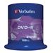 Verbatim DVD+R, 43551, DataLife PLUS, 100-pack, 4.7GB, 16x, 12cm, General, Advanced Azo+, cake box,