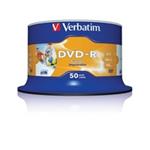 Verbatim DVD-R, 43755, DataLife PLUS, 50-pack, 4.7GB, 16x, 12cm, Professional, Advanced Azo+, cake
