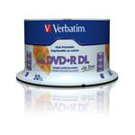 Verbatim DVD+R DL [ Spindle 50 | 8.5GB | 8x | WIDE PRINTABLE SURFACE ] 97693