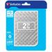 Verbatim externý pevný disk, Store,n,Go, 2.5&quot;, USB 3.0, 2TB, 2000GB, 53198, strieborný