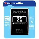 Verbatim externý pevný disk, Store N Go, 2.5", USB 3.0 (3.2 Gen 1), 2TB, 53177, čierny