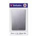 Verbatim externý pevný disk, Store,n,Go ALU Slim, 2.5&quot;, USB 3.0, 2TB, 53665, vesmírne šedý