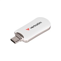 VERBATIM Flash Disk 64GB Plectra USB-C 3.0, bílá 30228