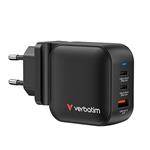 Verbatim, GaN cestovná nabíjačka do siete USB 3.0, USB C, šedá, 70W, vymeniteľné vidlice C,G,A 32229
