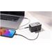 VERBATIM GaN Nabíječka do sítě s vestavěným USB-C kabelem Charge 'n' Travel, 85W, 4xUSB-C, 1xUSB 32127