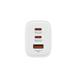 VERBATIM GaN Nabíječka Essentials 65W, 2xUSB-C, 1xUSB-A, bílá 32353
