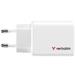 VERBATIM GaN Nabíječka Essentials 65W, 2xUSB-C, 1xUSB-A, bílá 32353
