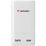 VERBATIM GaN Nabíječka Fold 'n' Go 65W, 2xUSB-C, bílá 32355