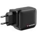 VERBATIM GaN Nabíječka Mini GaN 100W, 2xUSB-C, 1xUSB-A, černá 32230