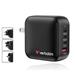 VERBATIM GaN Nabíječka Mini GaN 100W, 3xUSB-C, 1x USB-A, černá 32231