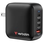 VERBATIM GaN Nabíječka Mini GaN 100W, 3xUSB-C, 1x USB-A, černá 32231