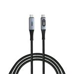 Verbatim kabel Sync & Charge s displejem USB-C to USB-C 100W 120 cm černý 0023942318484