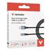 VERBATIM Kabel Sync & Charge, USB na USB-C, 18W, 120cm 31843