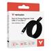 VERBATIM Kabel USB-C Sync & Charge, 60W, Magnetický, 120cm, černá 31859