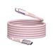 Verbatim magnetický kabel Sync &amp; Charge USB-C to USB-C 100W 120 cm růžový 0023942318576