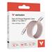 Verbatim magnetický kabel Sync &amp; Charge USB-C to USB-C 60W 120 cm růžový 0023942318538