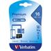 Verbatim Micro Secure Digital Card, 16GB, micro SDHC, 44010, UHS-I U1 (Class 10), bez adaptéra