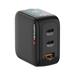 VERBATIM Mini GaN Nabíječka s displejem 100W, 2xUSB-C, 1xUSB-A, černá 30239