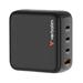 VERBATIM Mini GaN Nabíječka s displejem 140W, 3xUSB-C, 1xUSB-A, černá 30240