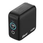 VERBATIM Mini GaN Nabíječka s displejem 140W, 3xUSB-C, 1xUSB-A, černá 30240