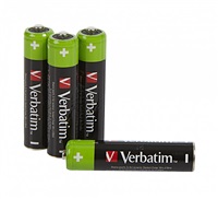 VERBATIM Nabíjecí baterie AAA Premium 4-Pack 2600 mAh HR03 49514
