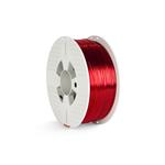 Verbatim PET-G struna 1,75 mm pro 3D tiskárnu, 1kg, červená transparent 0023942550549