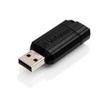 Verbatim PinStripe 128GB USB 3.0 flashdisk, čierny 49071