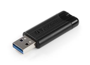 Verbatim PinStripe 256GB USB 3.0 flashdisk, černý 49320