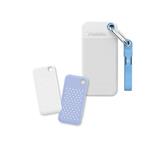 Verbatim Pocket SSD USB 3.2 Gen 2, 2TB, 2 ochranná pouzdra, bílá/světle modrá 023942323211