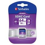 Verbatim SECURE DIGITAL XC Class 10 / UHS1 64GB (SDXC) CARD 44024