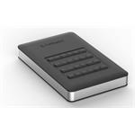 Verbatim SSD 256GB disk USB 3.1,USB-C, šifrovaný externí s numerickou klávesnicí, černý Store &apos 0023942534020