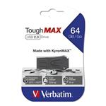 Verbatim ToughMAX(tm), 2.0, 64GB, čierny, 49332, kompozitný materiál KyronMAX