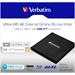 Verbatim Ultra HD 4K External Slimline Blu-ray Writer USB 3.1 with USB-C to A 43888