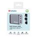 VERBATIM Univerzální cestovní adaptér GNC-240, 240W, 3x USB-C, 1x USB 32205