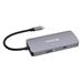 Verbatim USB-C Pro Multiport Hub CMH-05, 5 portů /HDMI, USB-A, USB-C, RJ45/, stříbrná 32150