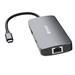 Verbatim USB-C Pro Multiport Hub CMH-05, 5 portů /HDMI, USB-A, USB-C, RJ45/, stříbrná 32150