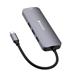 Verbatim USB-C Pro Multiport Hub CMH-08, 8 portů /HDMI, USB-A, USB-C, SD, microSD/ ,stříbrná 0023942321514