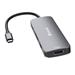 Verbatim USB-C Pro Multiport Hub CMH-08, 8 portů /HDMI, USB-A, USB-C, SD, microSD/ ,stříbrná 0023942321514