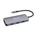 Verbatim USB-C Pro Multiport Hub CMH-09, 9 portů /HDMI, USB-A, USB-C, SD, microSD, RJ45/,stříbrná 0023942321521